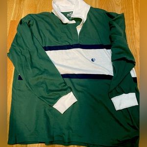 NWT Hollister Green Striped Long Sleeve